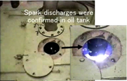 戻りタンク内の放電現象*7