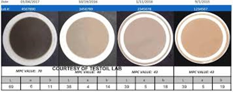 フィルタでオイルを濾した状態*7